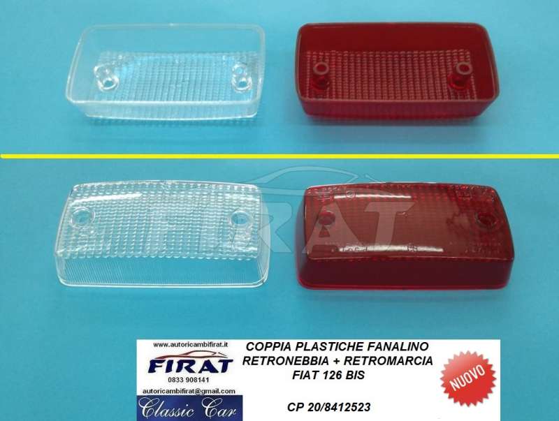 PLASTICA FANALINO RETRONEBBIA + RETROMARCIA FIAT 126 BIS